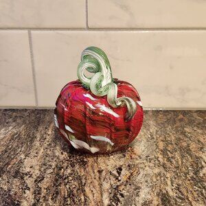 Luke Adam's glass blown pumpkin (Christmas)